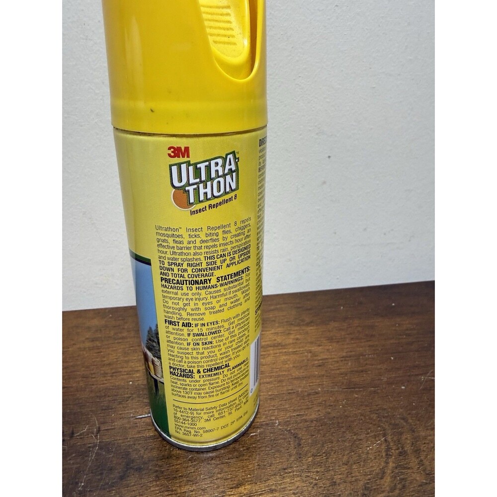 3M Ultrathon 6oz Insect Repellent 8 Hr Protection Vintage NOS - Picture 4 of 5